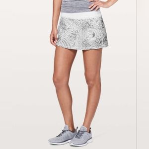 Lululemon Pace Rival Skirt (Regular) Mini Twine White Multi / White Sz 10